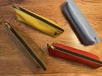 Genuine Leather Pencil Bag