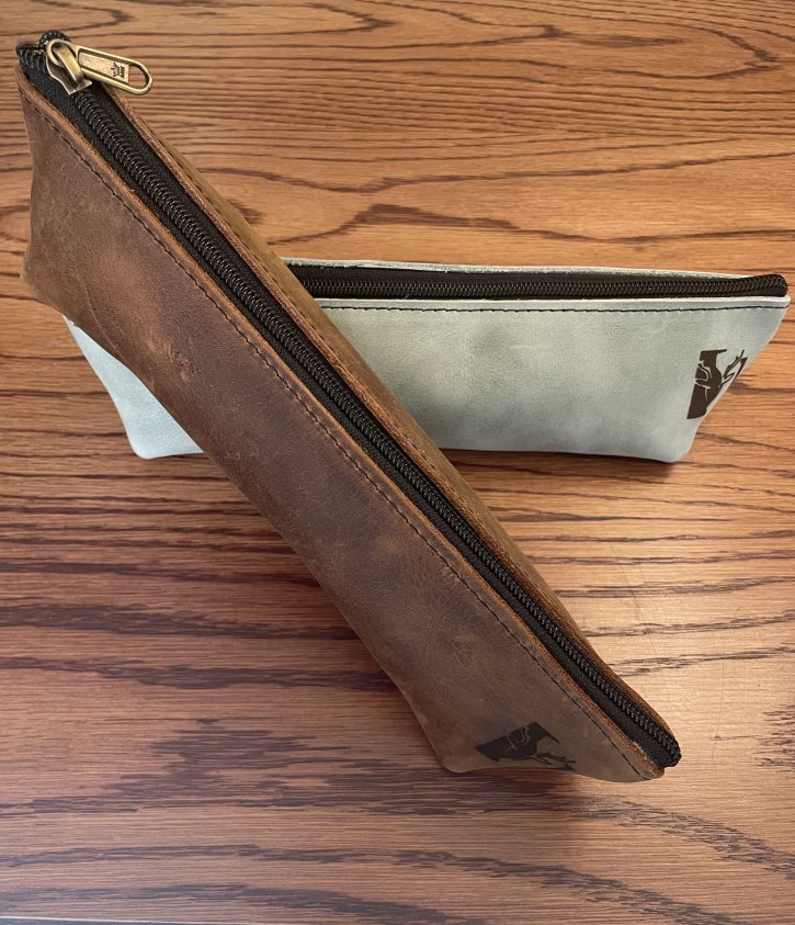 Genuine Leather Pencil Bags SPECIAL  COMBO of TWO Earth Colors R520 Valued @R578